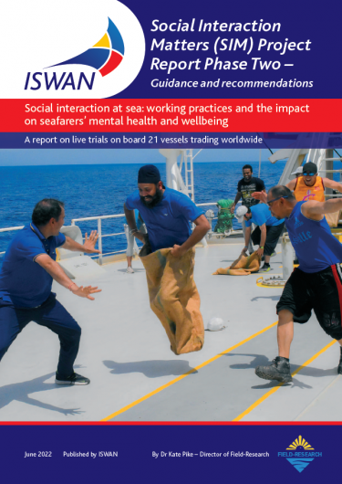 Front cover ISWAN Sim Project Phase Two Report Guidance Recommendations